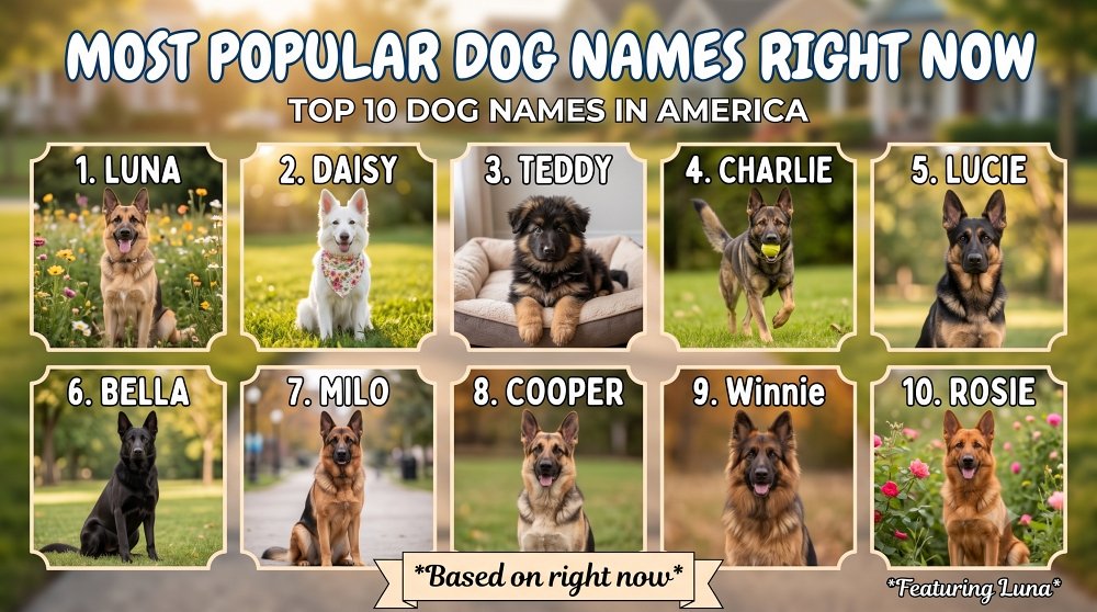 Most Popular Dog Names Right Now