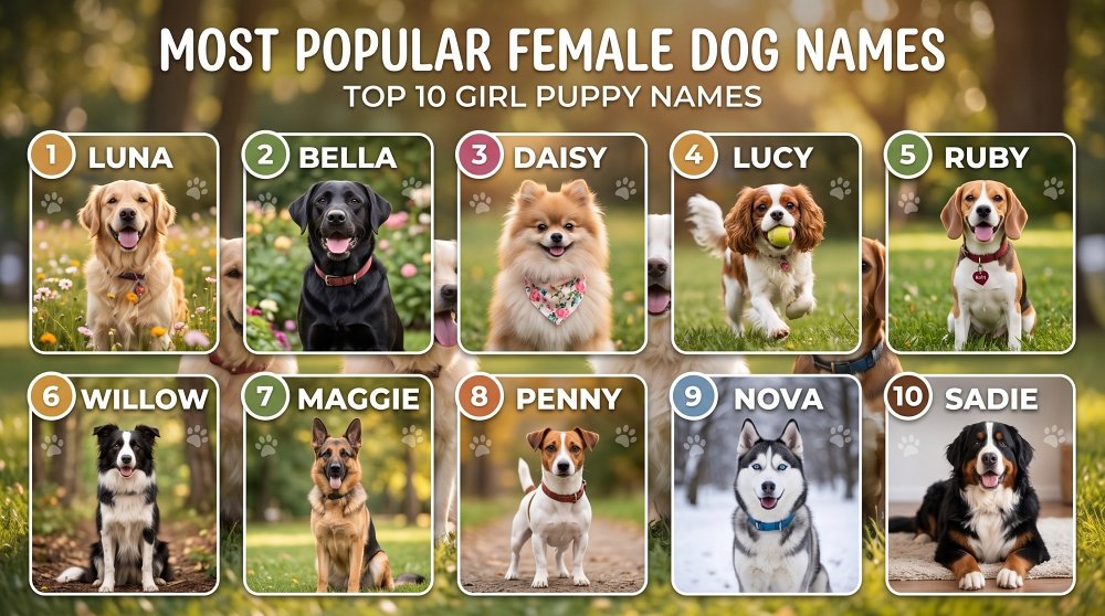 Most Popular Female Dog Names Right Now