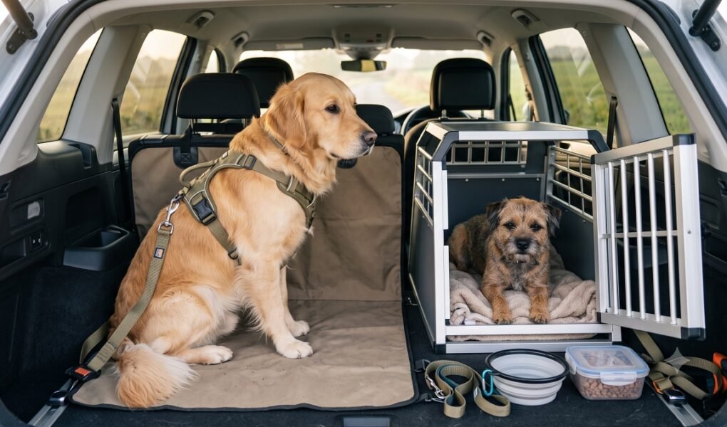 Travel With Two Dogs in a Car