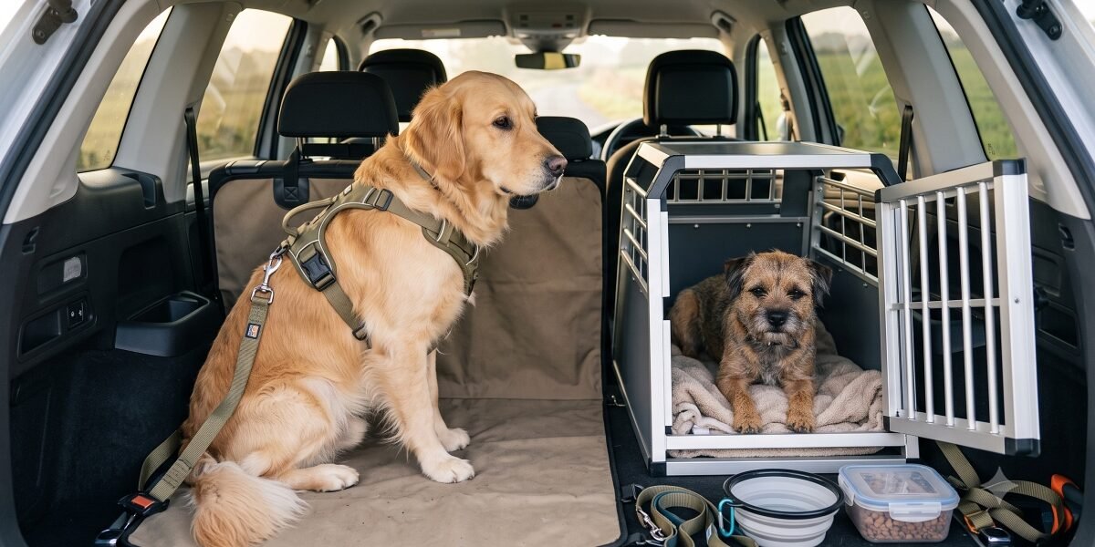 Travel With Two Dogs in a Car