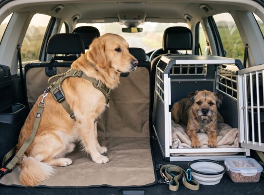 Travel With Two Dogs in a Car