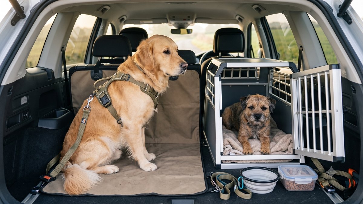 Travel With Two Dogs in a Car