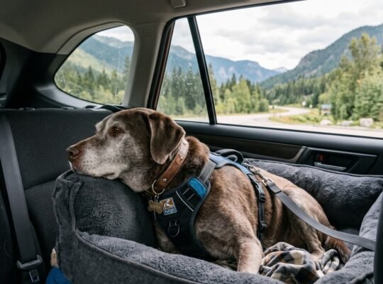 Travel With a Senior Dog Safely