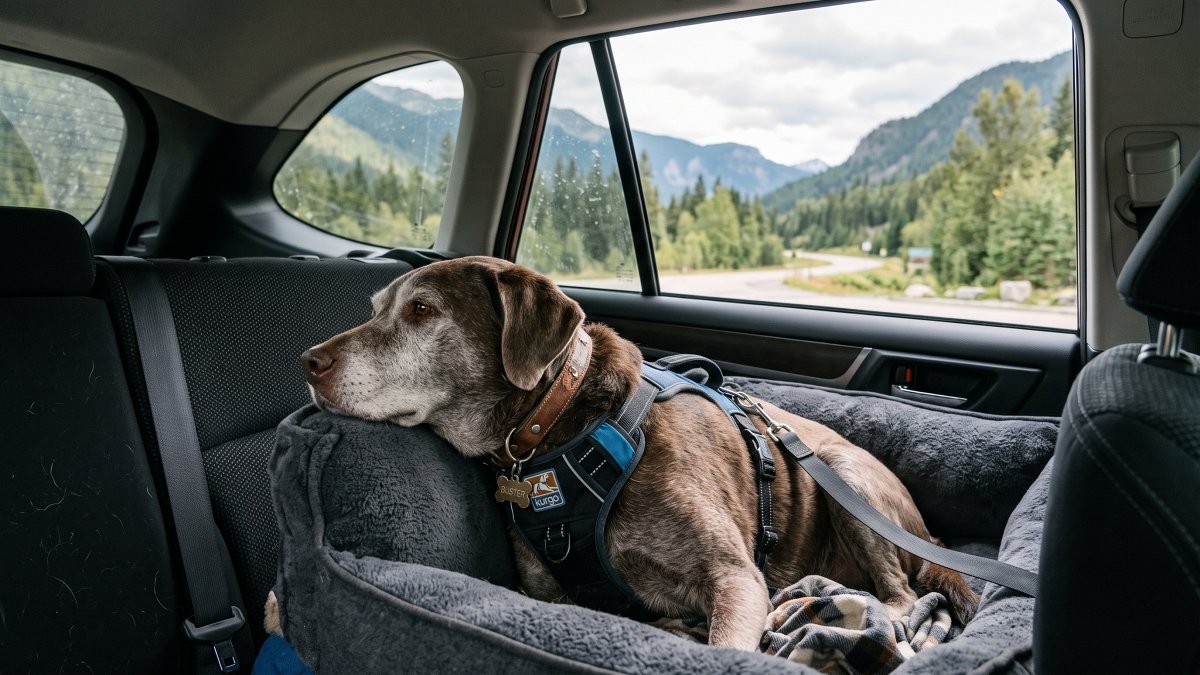 Travel With a Senior Dog Safely