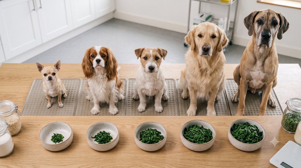 How Much Spinach Can a Dog Eat